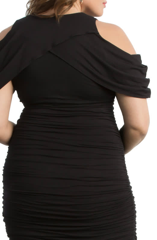 Kiyonna Bianca Ruched Cocktail Dress Plus Size Penningtons