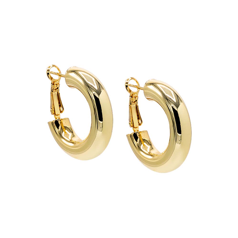 Wide Rounded Hollow Hoop Earring Penningtons