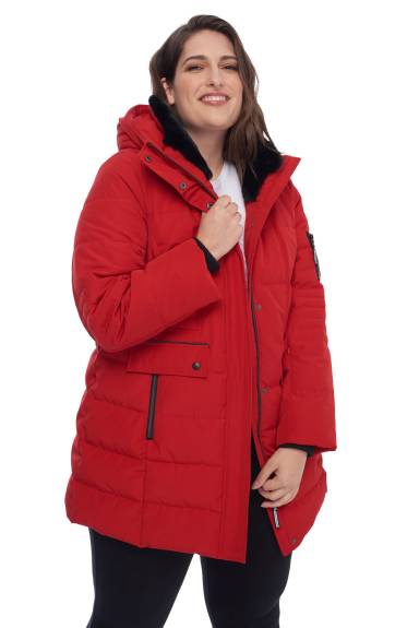 Alpine North Women's Plus Size - KOOTNEY PLUS | Vegan Down Recycled Mid-Length Parka Coat