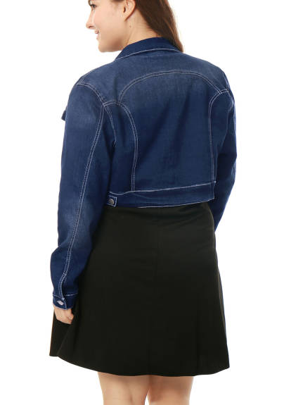 Agnes Orinda - Fashion Cropped Denim Jackets Outfits