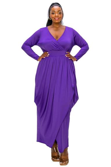 L I V D  - Giuliana Tulip Hem Maxi Dress