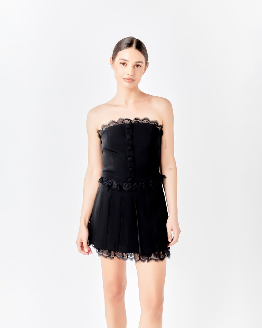 endless rose Peekaboo Laced Corset Top Penningtons