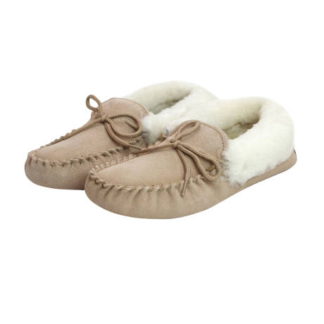 Eastern Counties Leather - Womens/Ladies Hard Sole Sheepskin Moccasins
