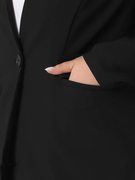 Agnes Orinda - Long Sleeve Business Suit Blazer Jacket