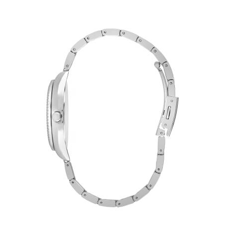 LEE COOPER-Women's Silver 32mm  watch w/White Dial