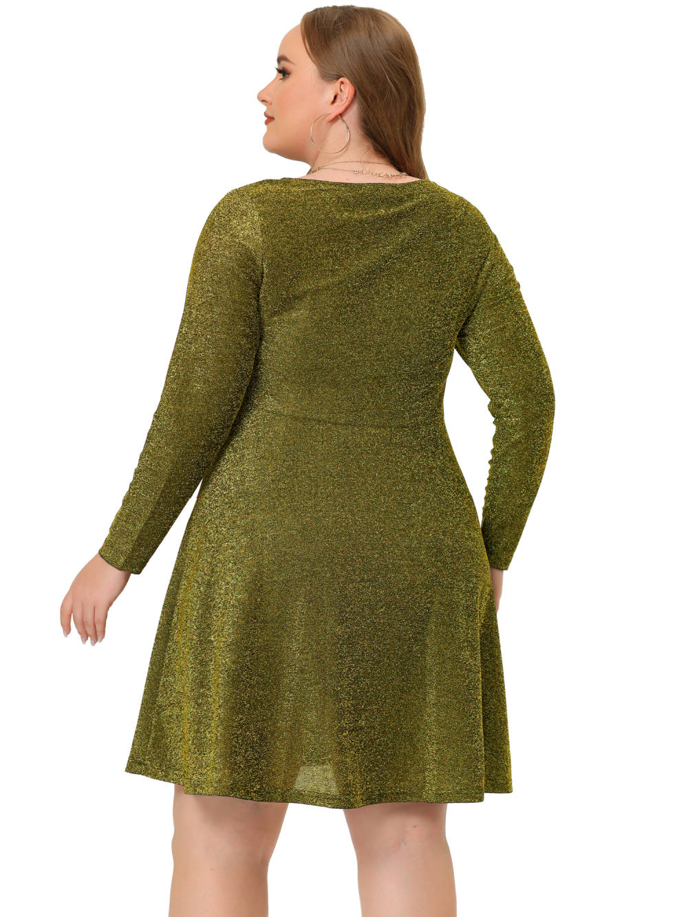 Agnes Orinda Cocktail A Line Glitter Sequin Midi Dress Penningtons