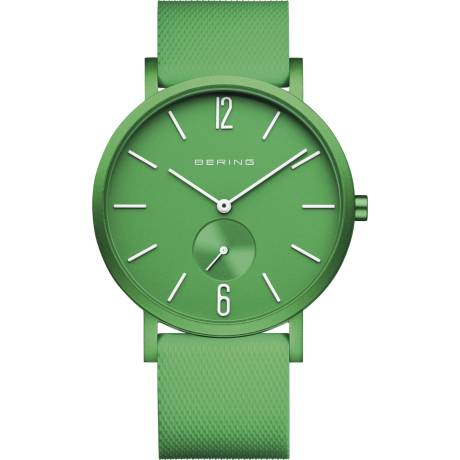 BERING - 31mm Ladies Ultra Slim Aluminium Watch In Green/Green