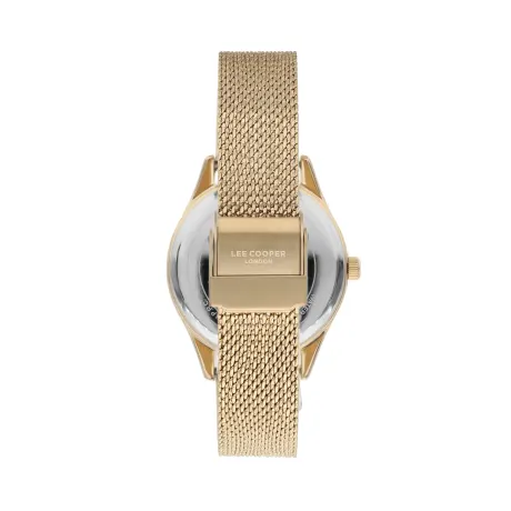 LEE COOPER-Women's Yellow Gold 35mm  watch w/Gold Dial