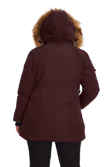 Alpine North - GLACIER PLUS | Veste d’hiver type parka femme recyclée duvet végan taille large