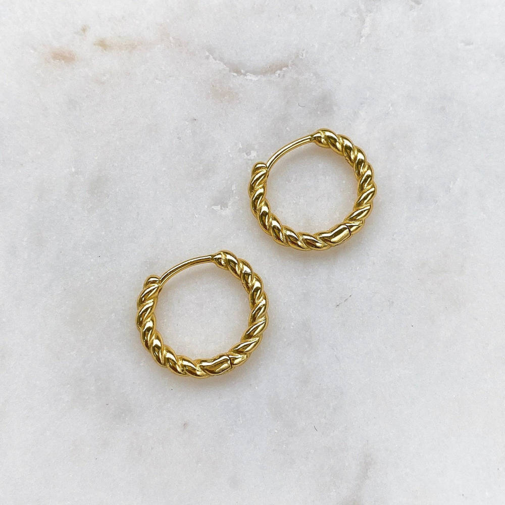 Horace Jewelry - Hoop earrings twisted Torso
