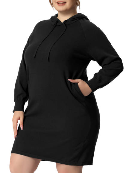 Agnes Orinda- Pullover Sweater Hooded Bodycon Dress