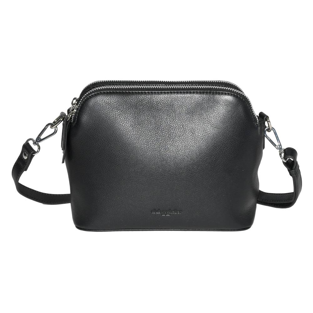 Club Rochelier Leather Double Zipper Crossbody Penningtons