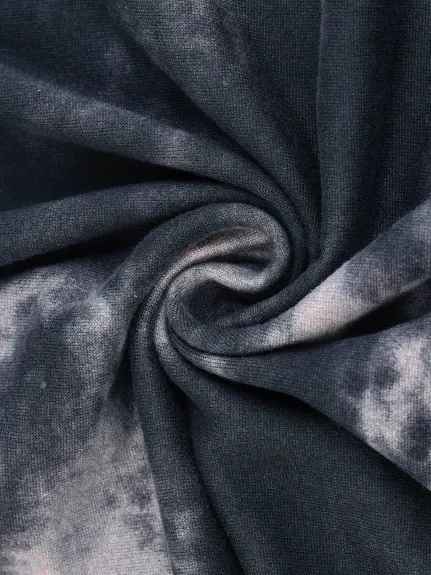 Agnes Orinda - V Neck Tie Dye Backless Nightgown