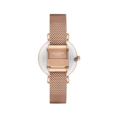 LEE COOPER-Women's Rose Gold 34mm  watch w/White Dial