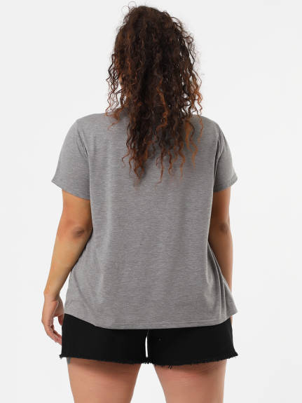 Agnes Orinda - T-shirt en dentelle à mailles creuses à manches courtes
