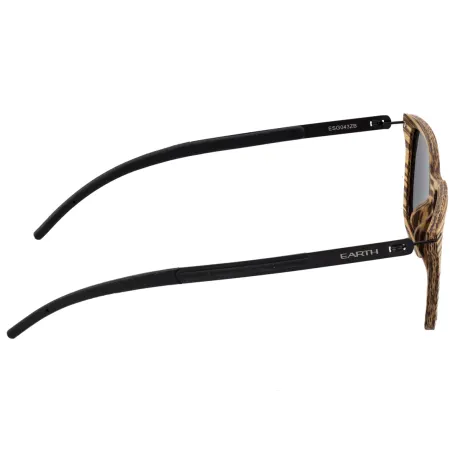Earth Wood - Doumia Polarized Sunglasses - Zebrawood/Black