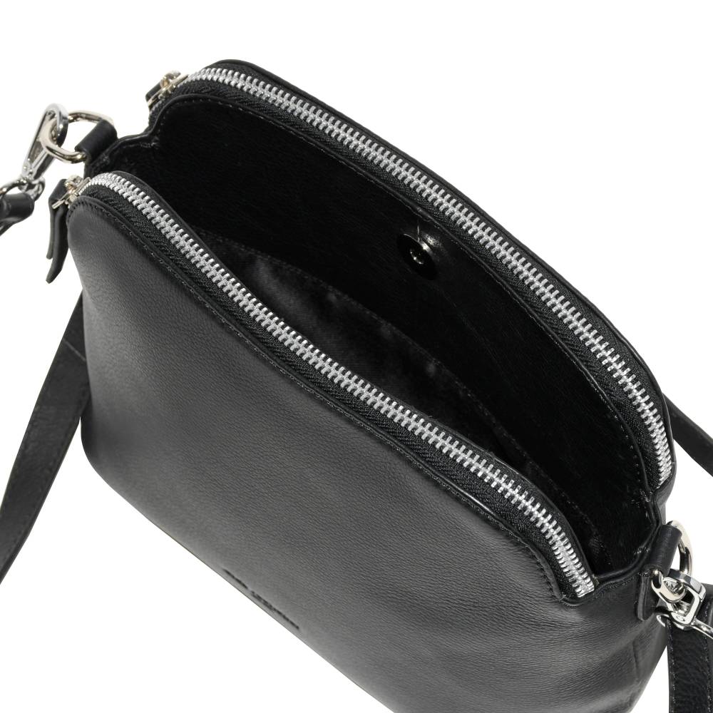 Club Rochelier Leather Double Zipper Crossbody Penningtons