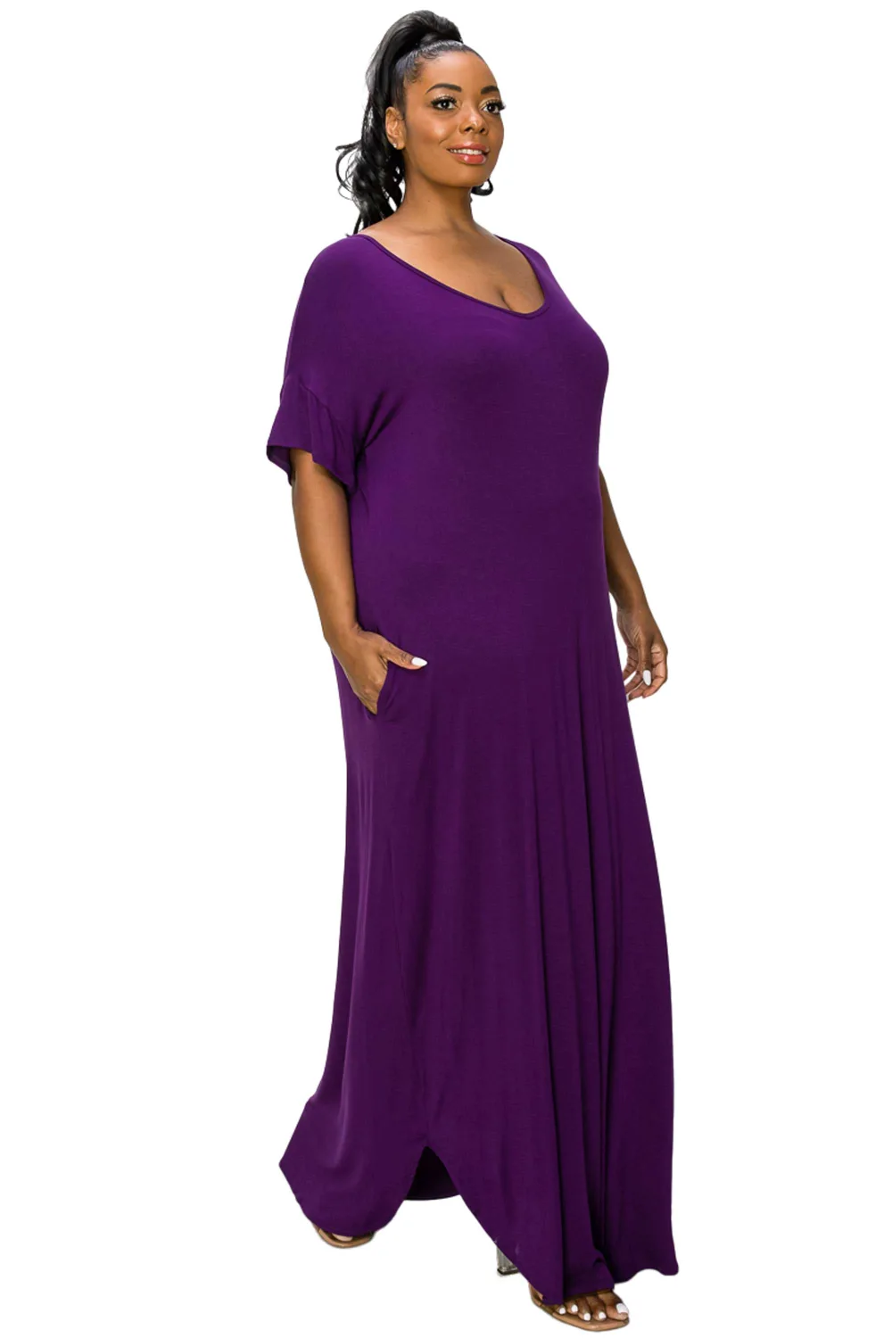 Robe longue avec poche et manches courtes L I V D Penningtons