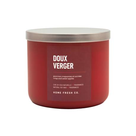 Home Fresh soy wax candle Doux Verger - 3 wicks