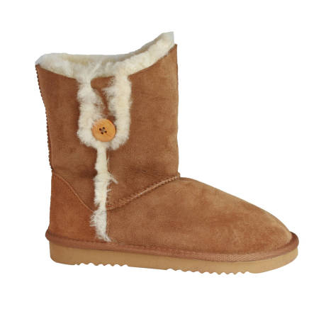 Eastern Counties Leather - Womens/Ladies Lacey Sheepskin Button Boots