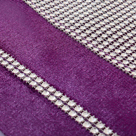 PiccoCasa- Table Mat with Sparkle Luxury Diamante 12x16 Inches