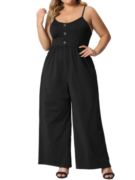 Agnes Orinda - Camisole Rompers Jumpsuits with Pockets