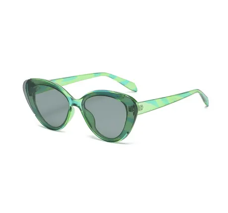 Green Marbled Fashion Sunglasses- Don't AsK