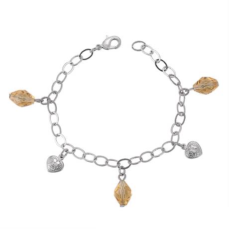 Golden Shadow Crystal Charm Bracelet by callura
