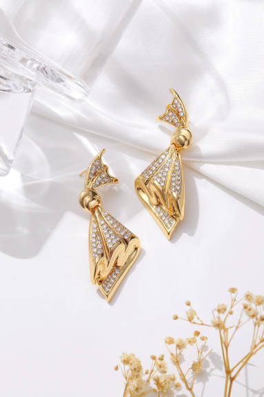 Classicharms-Pavé Butterfly Earrings