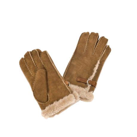 Eastern Counties Leather - Womens/Ladies Buckle Detail Sheepskin Gloves