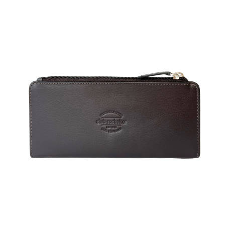 Club Rochelier Ladies' Slim Clutch Wallet with Top Zipper