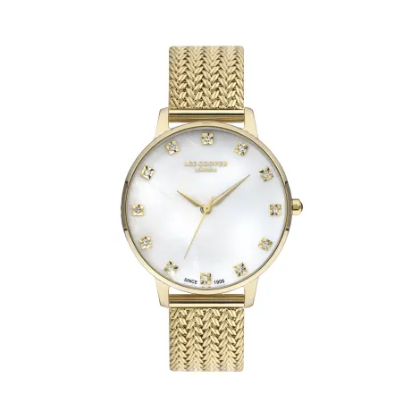 LEE COOPER-Women's Yellow Gold 36mm  watch w/White Dial