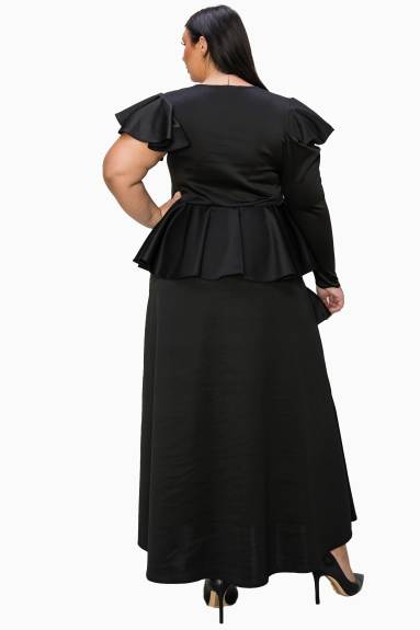 Vivienne Ruffled Maxi Dress - L I V D