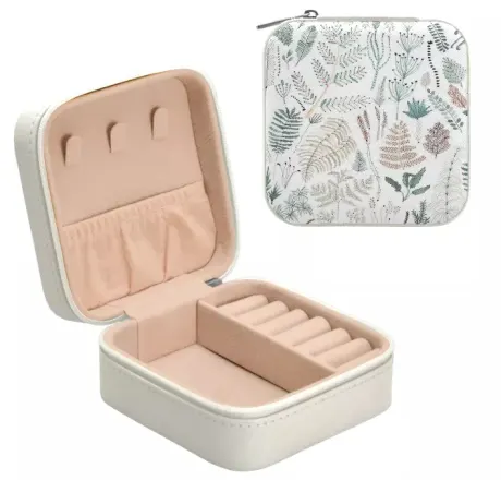 Compact Travel Size Jewelry Storage Box in classic navy - Don't AsK