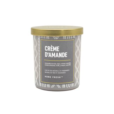 Home Fresh- Chandelle en cire de soja Crème d’amande - Format 1 mèche