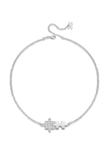 Classicharms-Jigsaw Puzzle Necklace