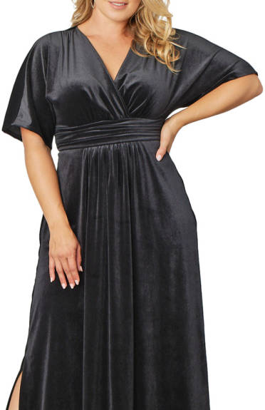 Kiyonna Verona Velvet Evening Gown (Plus Size)