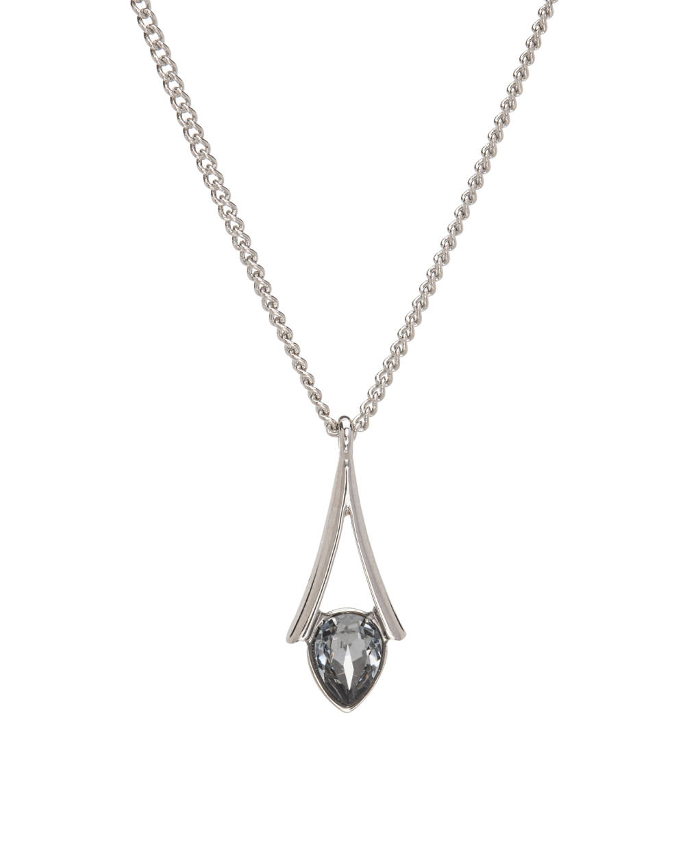 Collier pendentif en cristal Silvernight Teardrop fabriqué avec des cristaux autrichiens de qualité