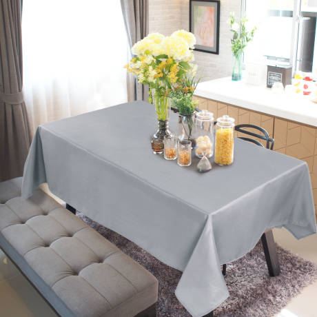 PiccoCasa- couverture de Table à manger lavable à rides Rectangle 55x71 pouces