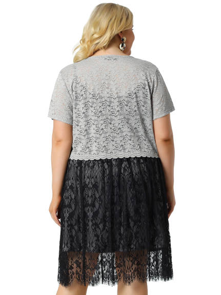 Agnes Orinda - Lace Hollow Out Cropped Cardigans