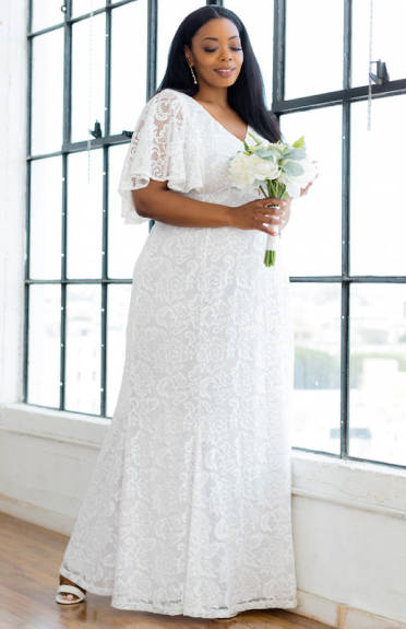 Kiyonna Clarissa Lace Wedding Gown (Plus Size)