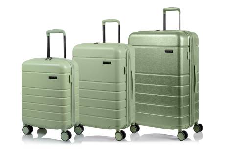 CHAMPS - Linen Collection 3pc Hardside Luggage Set