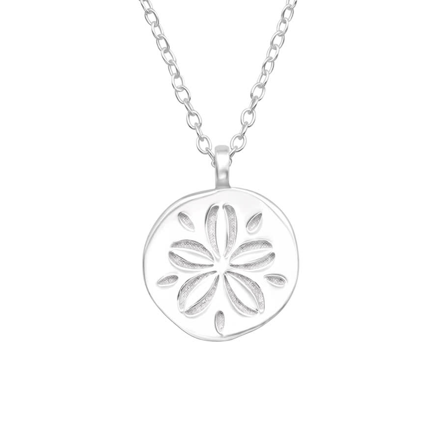 Sterling Silver Dainty Hibiscus Pendant Necklace Ag Sterling Penningtons