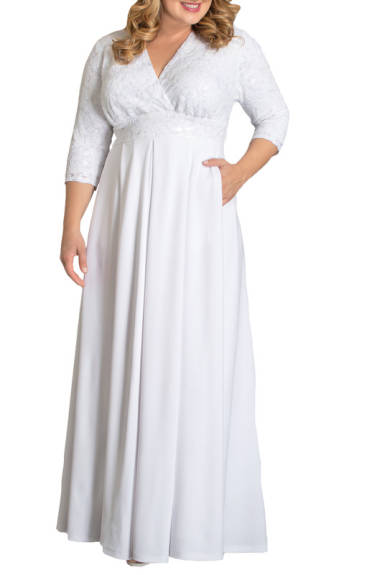 Kiyonna Starlight Sequined Wedding Gown (Plus Size)