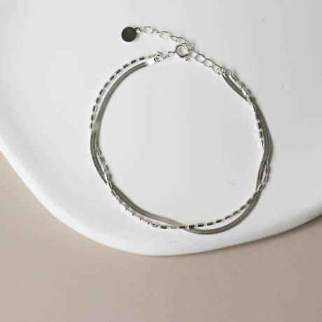 Horace Jewelry - Double chaines de bracelet déclicat Silvia
