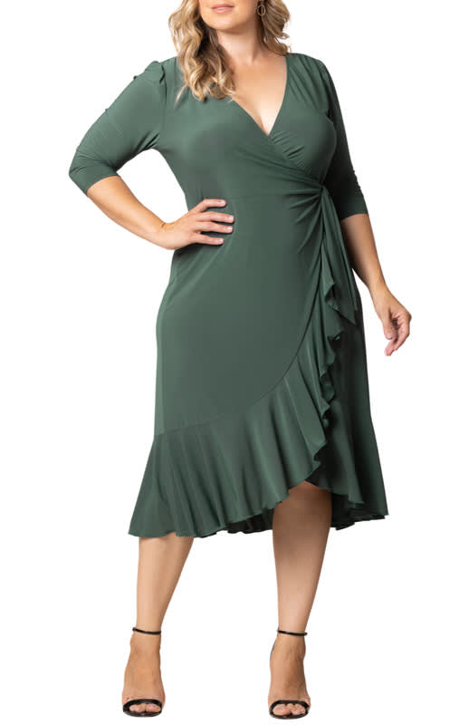 Kiyonna whimsy wrap dress deals