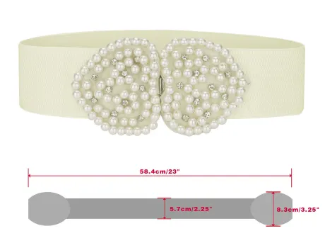 Allegra K- Heart Shape Decor Waist Belt