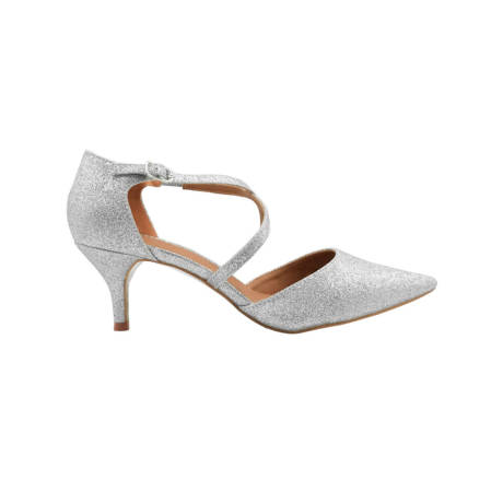 Glitter kitten heel shoes store