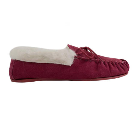 Eastern Counties Leather - Womens/Ladies Hard Sole Wool Lined Moccasins