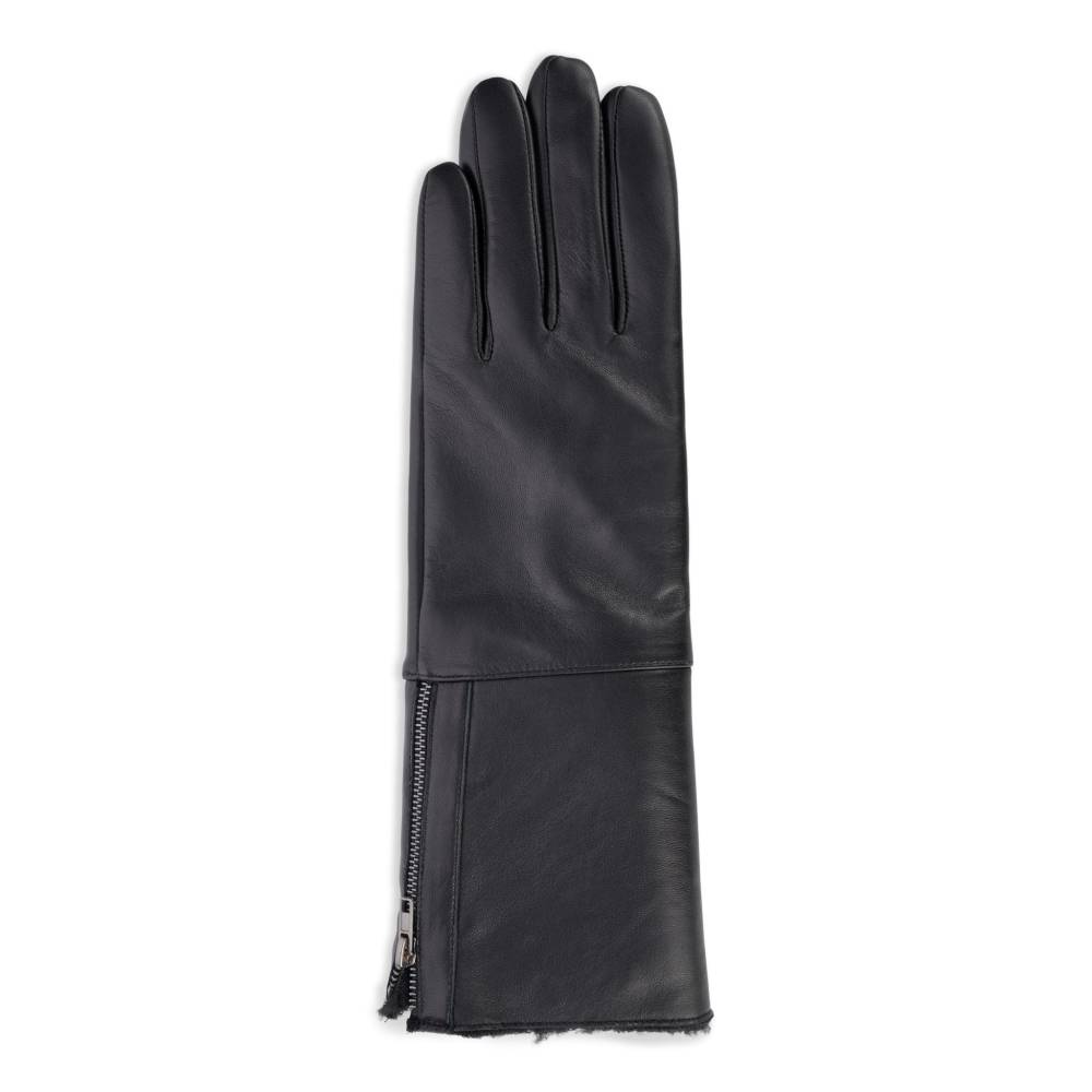 CR Ladies - Long Leather Glove with Foldover Cuff